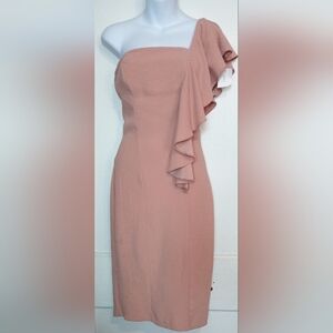 🌺BUNDLE ONLY🌺 Studio Pink Asymmetrical Ruffled Cocktail Dress